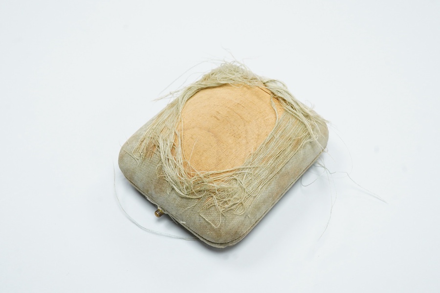 A Victorian yellow metal (stamped 18), diamond and graduated split pearl set star pendant brooch, makers mark SS, 39mm including the bale, gross weight 5.2 grams, with fitted box.